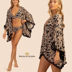Leopard Print Swim Cover-Up